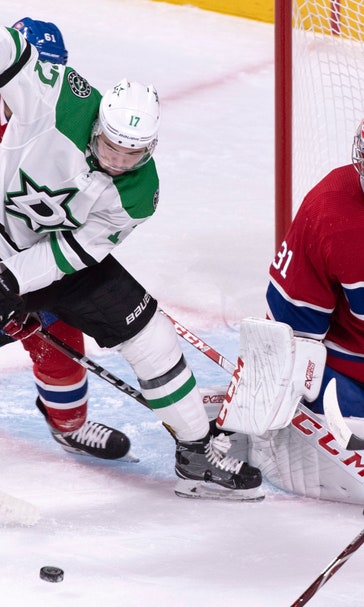 Shore has 3 points, Bishop 34 saves to lift Stars over Habs